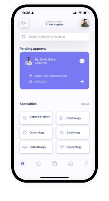 MedSync app home image
